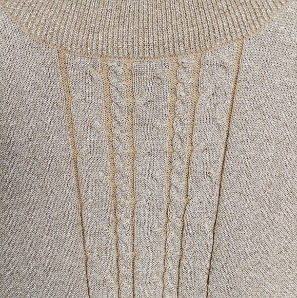 Vintage 1980's Gold Metallic Sleeveless Top - Picture 4 of 4